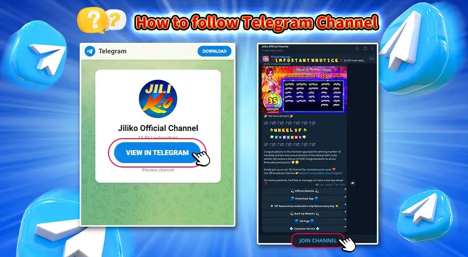 Follow Jiliko Betting on Telegram