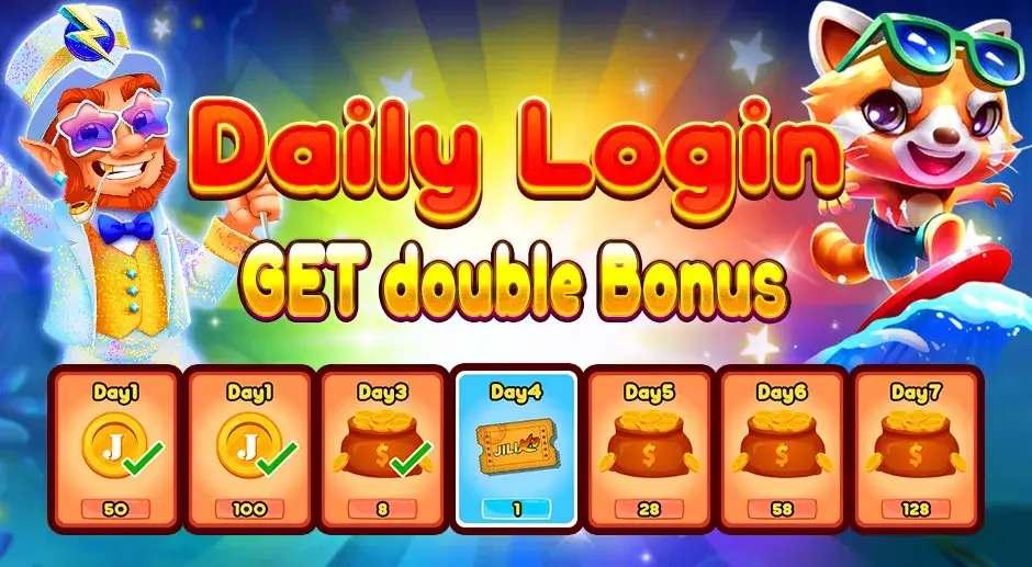 Daily login get double bonus